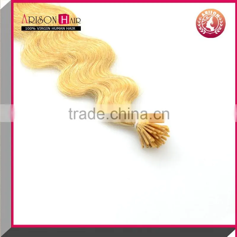 Remy Hair i tip hair extension wholesale in Qingdao