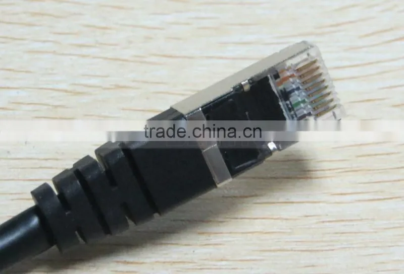 30CM 0.3M RJ45 Male to Female Screw Panel Mount Ethernet LAN Network Extension Cable