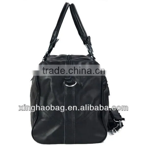 Shopping in china brand leather weekend bag