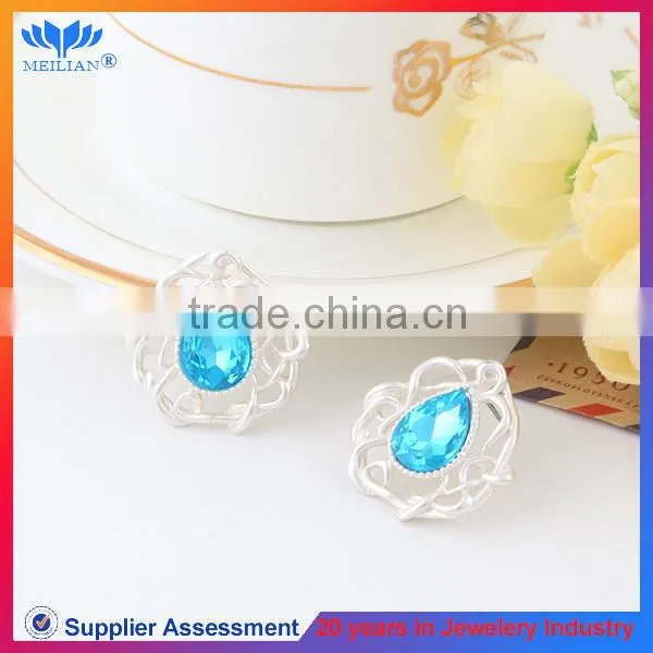 High quality waterdrop shaped caystal stud earrings for women earring stud