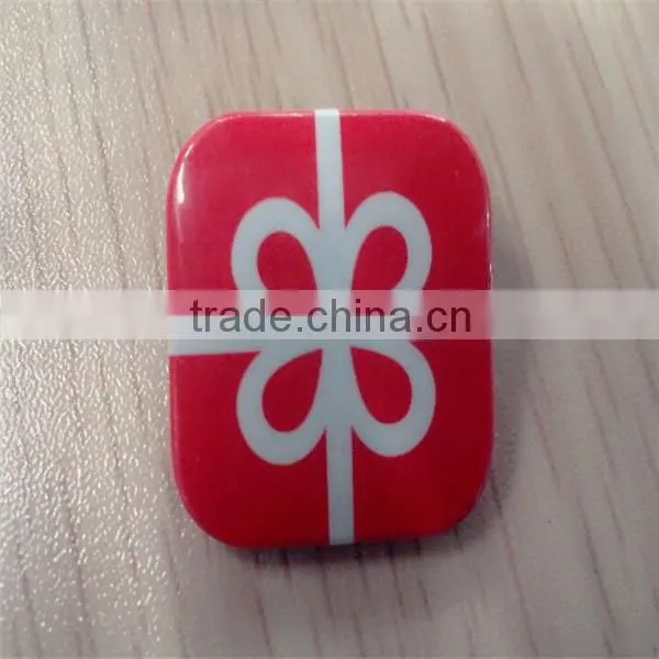 Square Pin Button Badge /Material Button Badge 35mm for 2015