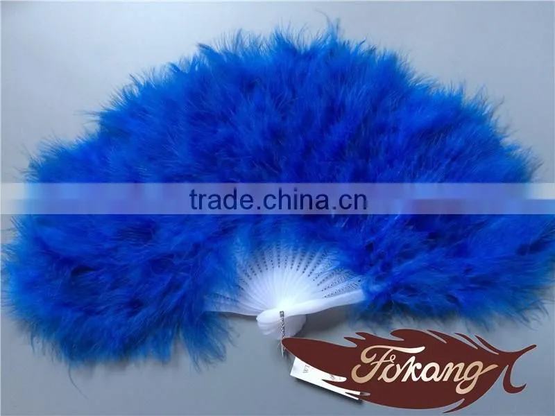 New Products 2016 Arts And Crafts Feather Fans Turkey Marabou Feather Fan For Party Supplies