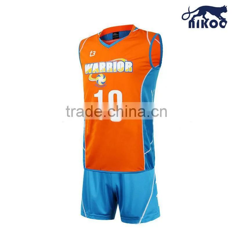 2014 volleyball kits/volleyball uniform cut&sew style for wholesale