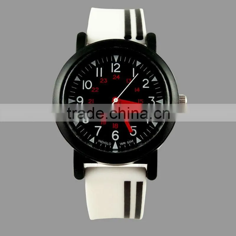 Best selling silicone strap watch current unisex silicone watch in guang zhou
