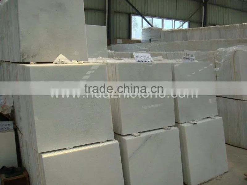 China pure crystal white marble slab/tiles for sale