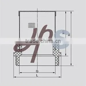 brass check valve with strainer
