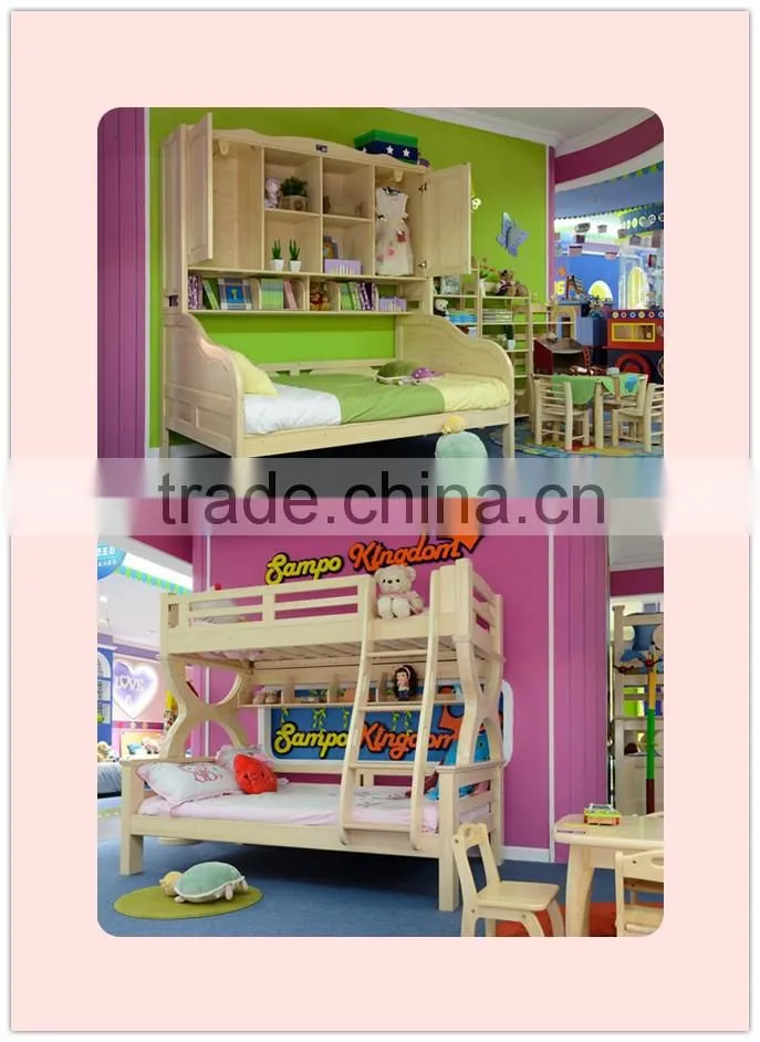 kids truck bed with bookcase#SP-C207