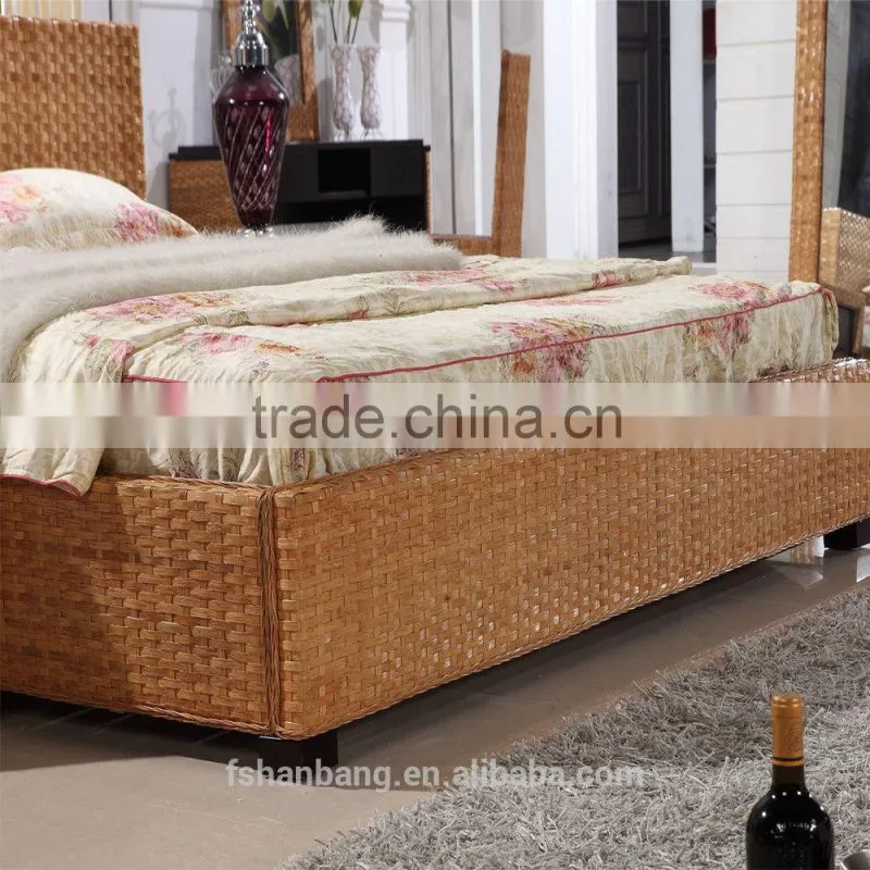 Premium Quality Designer 5 Star Resort Rattan Hotel Bedroom Furniture