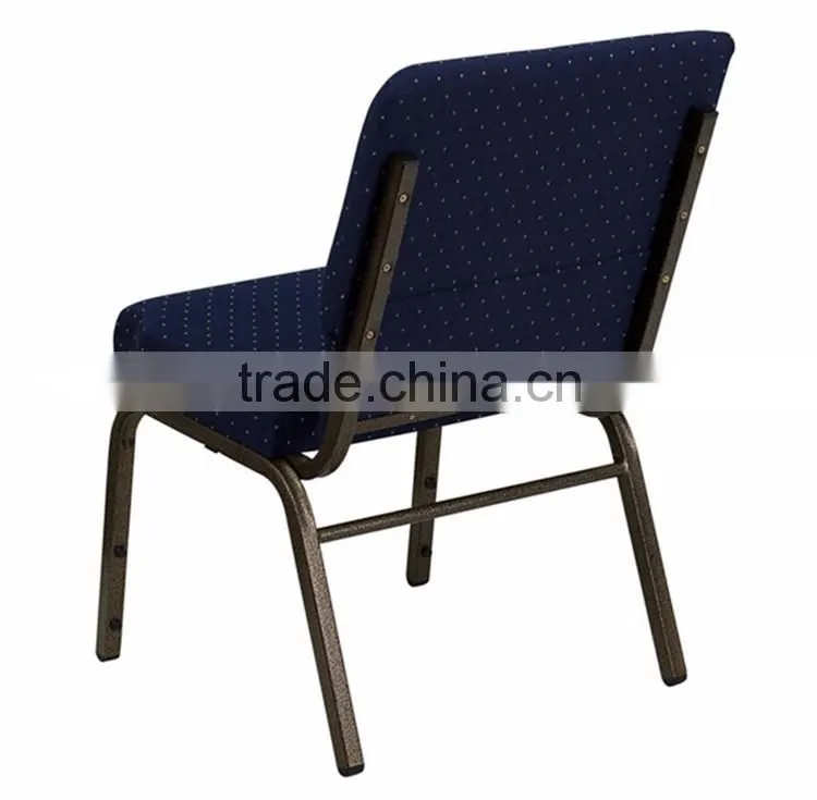 Popular design cheap stackable used chairs church from China
