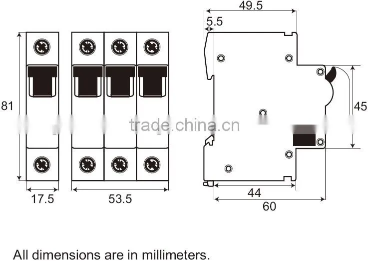 Hot sale 10ka mcb b d c curve mini circuit breaker 1 pole 50/60hz