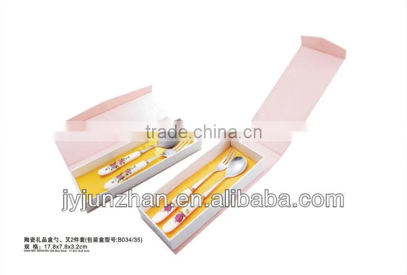 Gift ceramic cutlery spoons made by factory and sell by factory directly