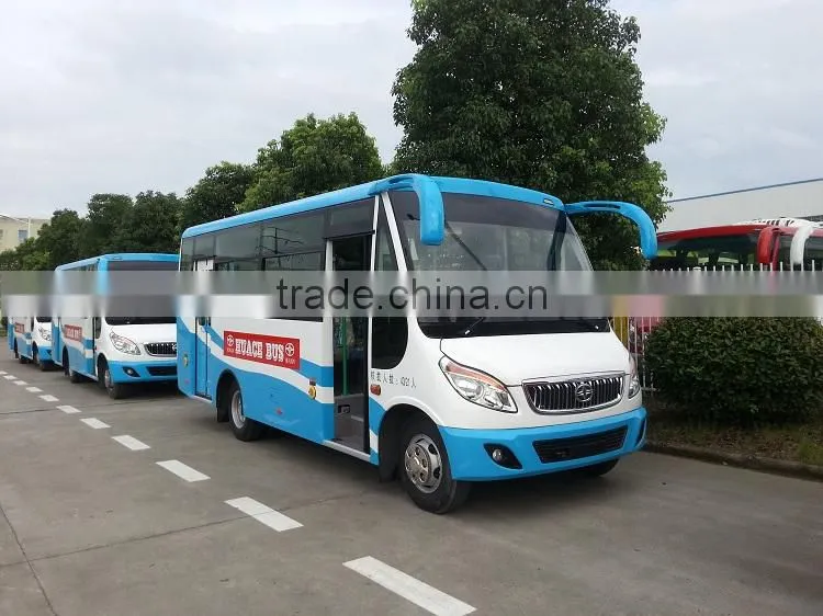 China diesel fuel 6.6m Diesel maual 23 seats new model mini bus for sale