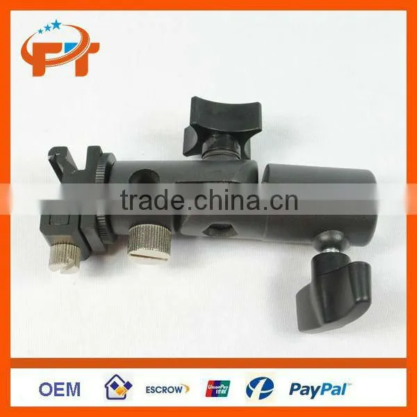 New Swivel Flash hot shoe umbrella holder for studio light stand bracket type E