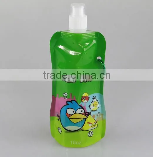 PE Plastic Type and Water Bottles Drinkware Type 480ml foldable water bottle