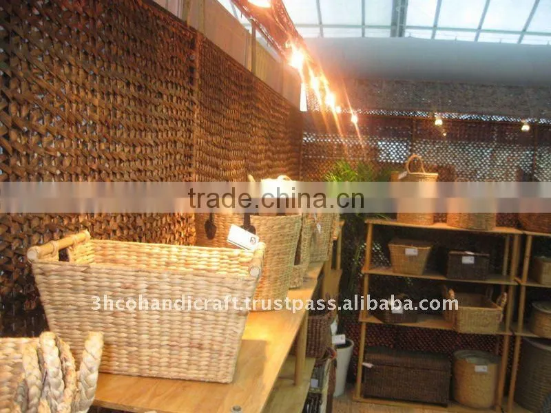 2015 New Product Water Hyacinth Hamper for Home Decoration and Furniture