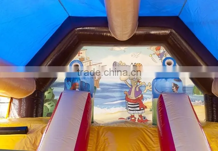 Giant inflatable shooting combo castle for sale