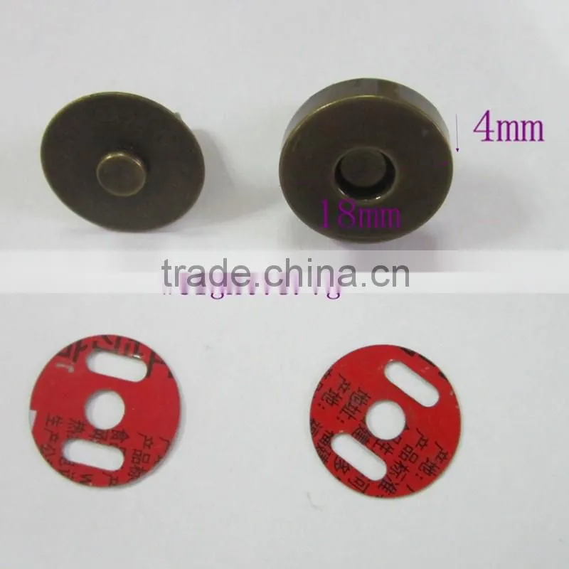 Anti-brass Magnetic snap button For Ladies Handbag With Cheap Factory Price