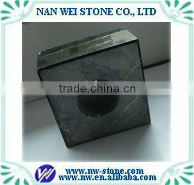 Square marble stone bases