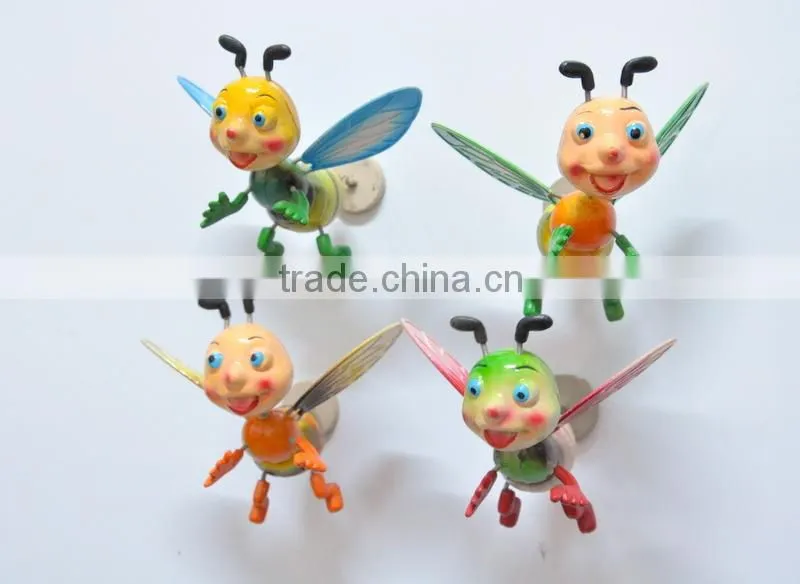 4 inch Plastic Novelty Decorative Bee Fridge Magnet