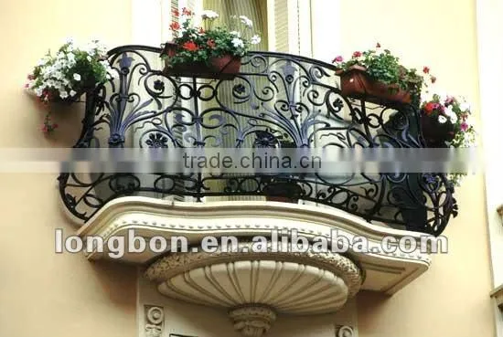 2015 Top-selling rod iron balcony ornamental fence