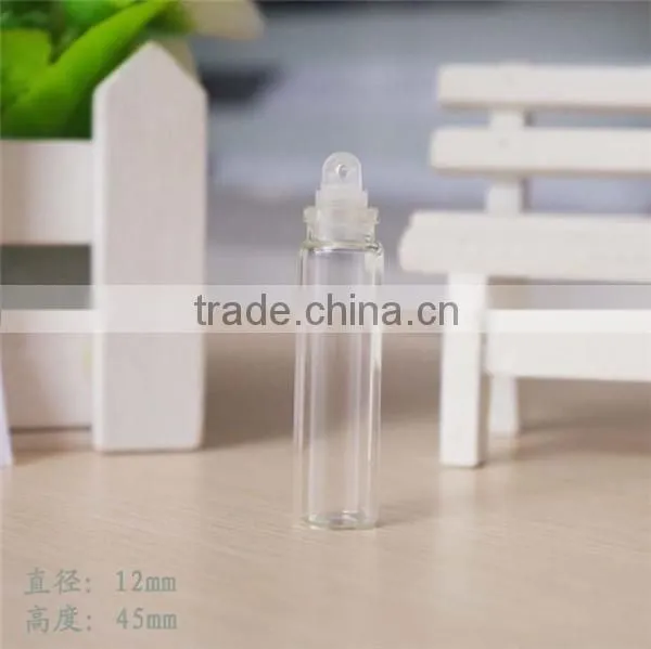 12mm diameter small glass bottle design with cork
