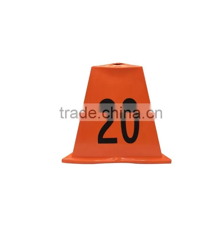 11 pcs One Set Outdoor game number plastic cone