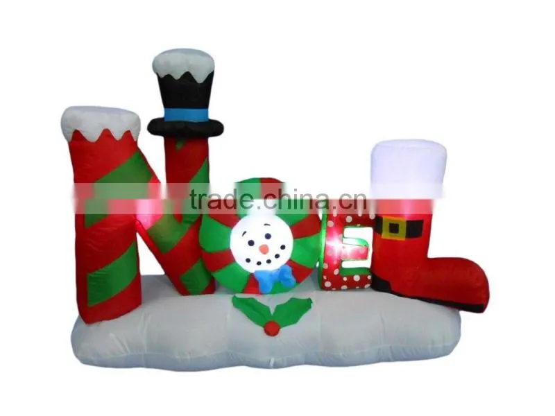 4 Foot Tall Lighted Christmas Inflatable Noel Yard Decoration