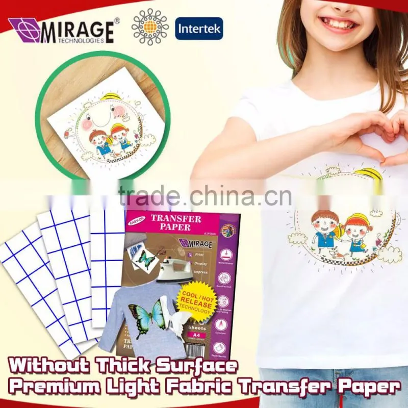 2016 Without Thick Surface Premium Light Fabric Transfer Paper