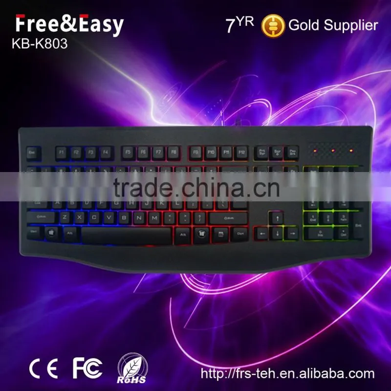 Multimedia led gaming wired keyboard