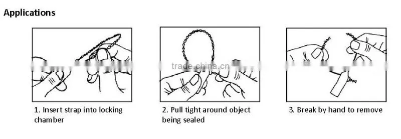 CH302 Pull tight plastic security seal for postal bag