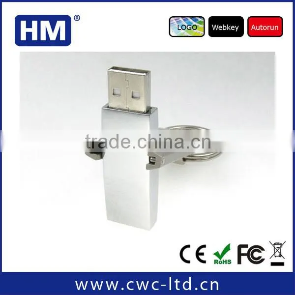 Alibaba supplier high quality OEM metal twister usb flash stick