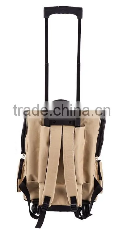 Rolling Backpack Luggage on Wheels with mat