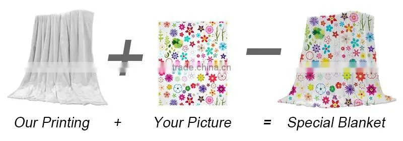 Wholesale home printing custom made fur blanket