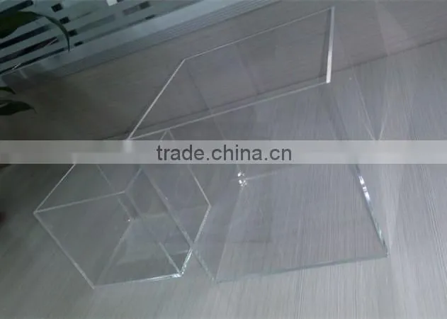 Acrylic material acrylic 5 sided display containner no lid