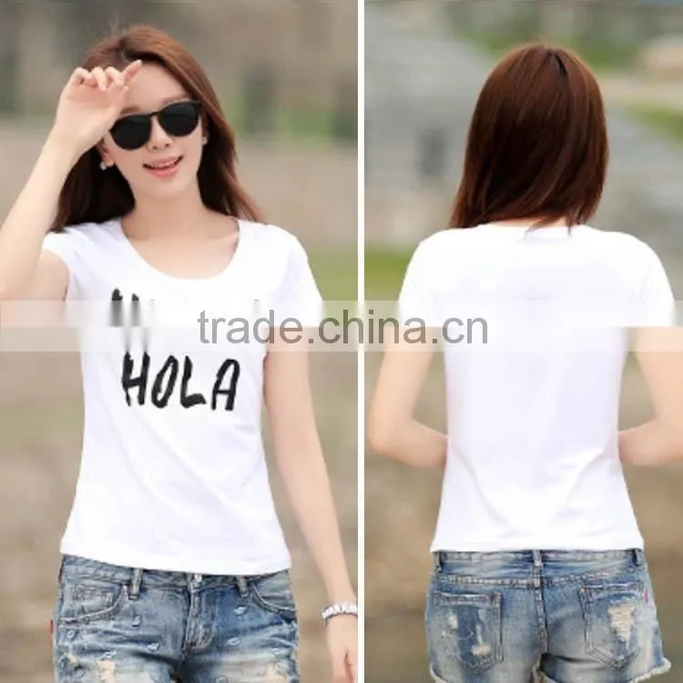 Adult New Fashion Women Print T Shirt Custom
