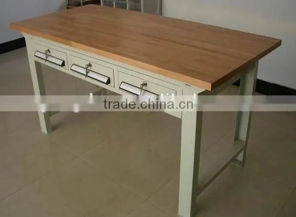 beech wooden workbenches with drawers for sale