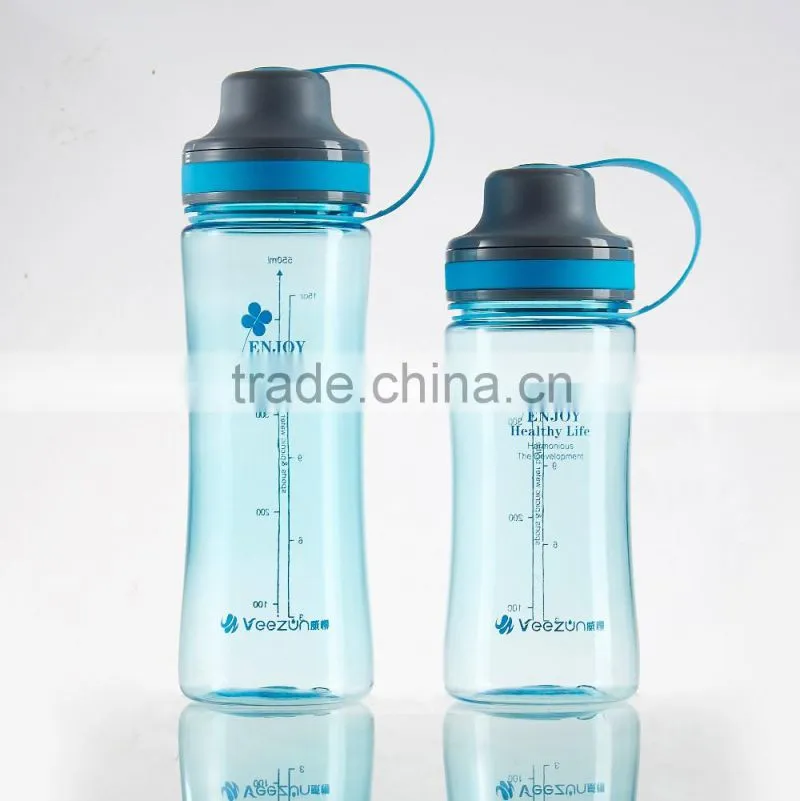 plastic drinking water bottle/bpa free water bottle/hot water bottle