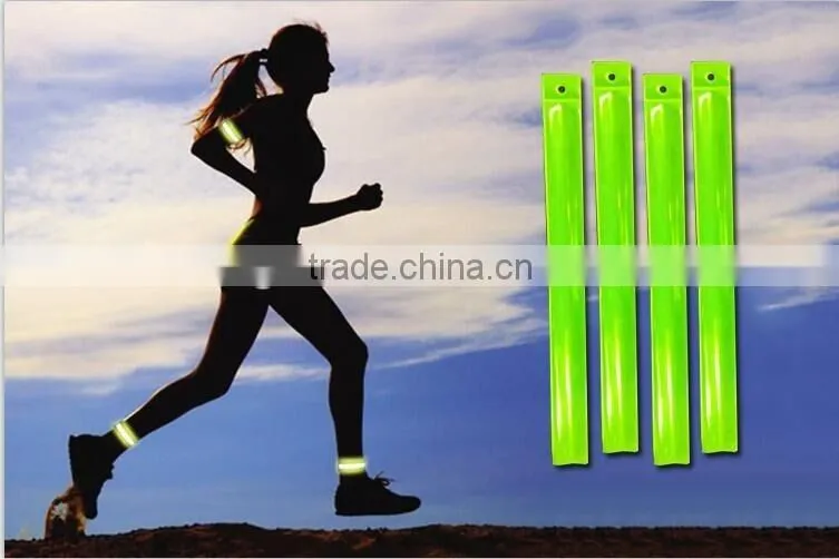 high quality promotional gift PVC reflective snap band pvc slap band pvc wrist band