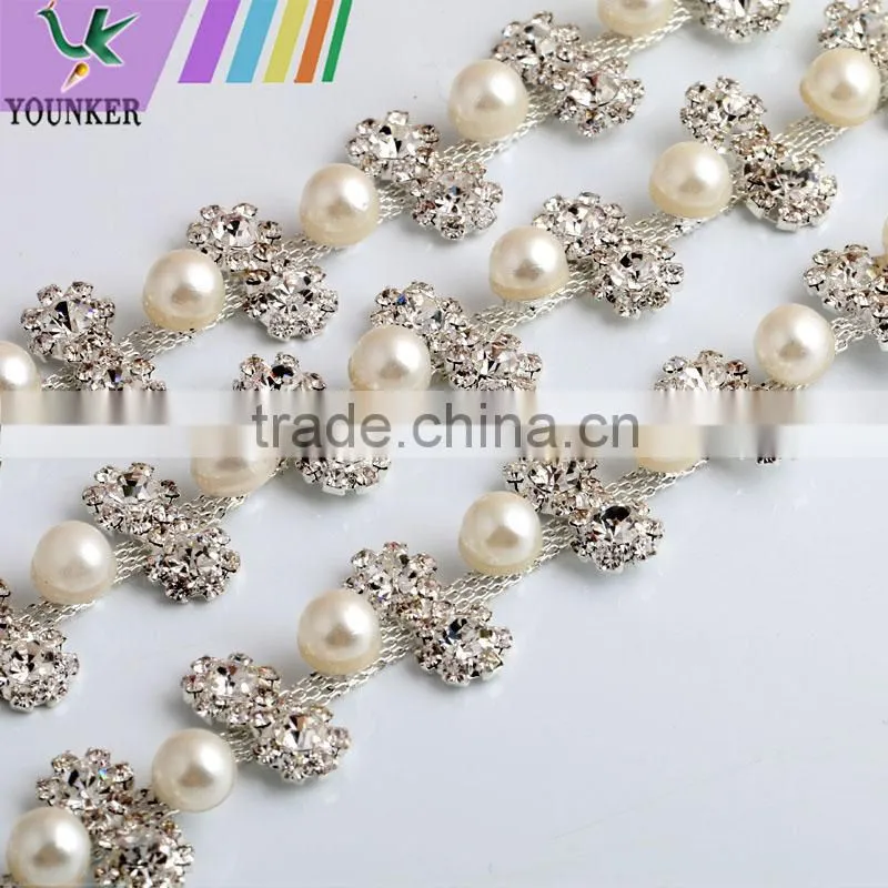 Bling Bling Fashion latest Fancy Rhinestone Cup Chian For Garments,bags,shoes decorations YSC08
