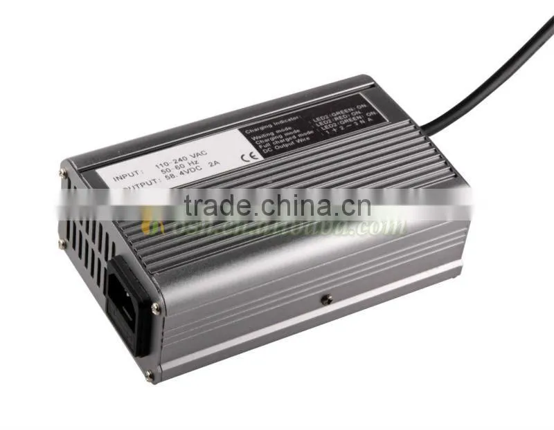 lifepo4 Battery Charger 48V 2A with Aluminum Case