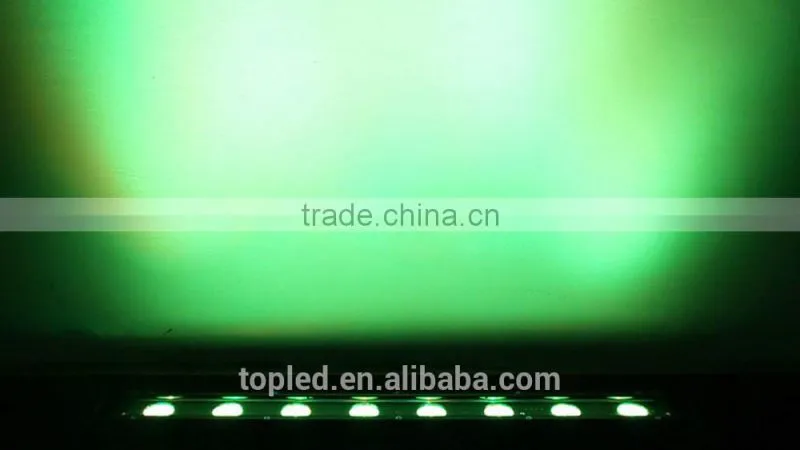 Multi Color RGB Batter Powered Outdoor IP65 8x3W LED Light Bar