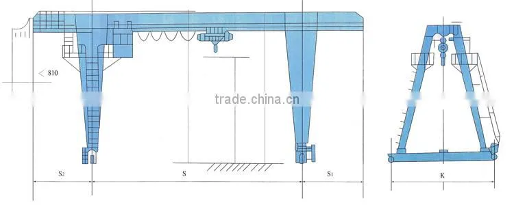 MH Type Electric Hoist Gantry Crane