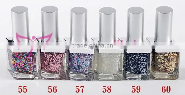 2015 new arrival Candy color green nail polish with 60 colors