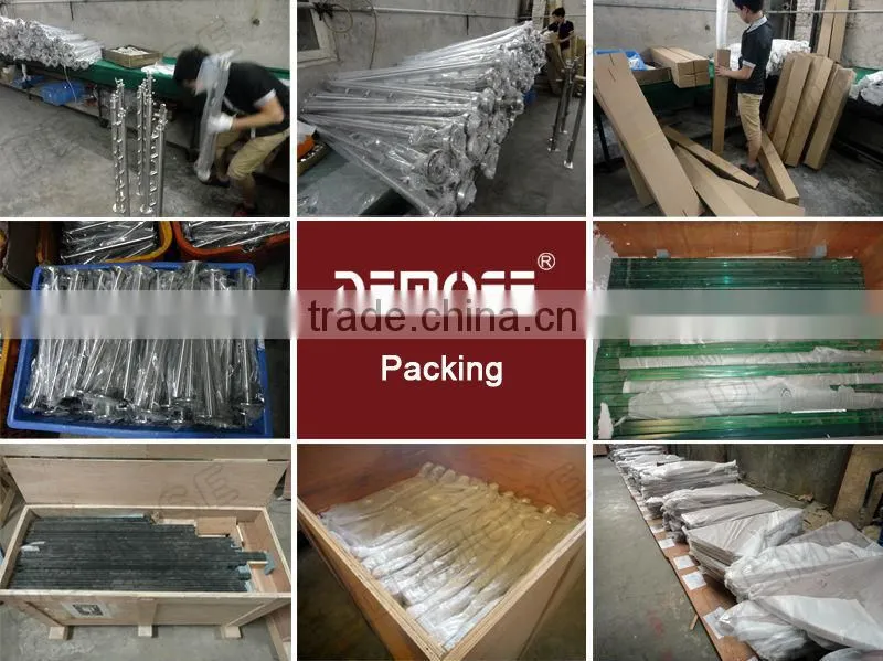 morden L shape outdoor steel beam stairs