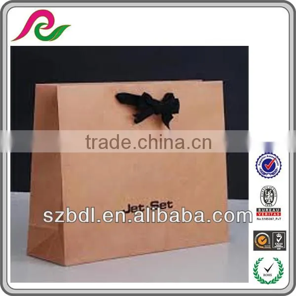 Hot sale recycled brown kraft paper packaging bag manufacturer