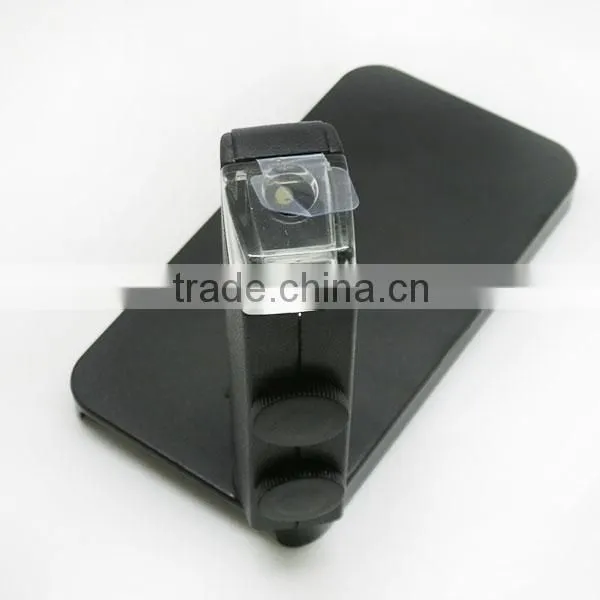 Wholesales 2014 Mini 60X -100X Magnifier Microscope lens for iPhone 4