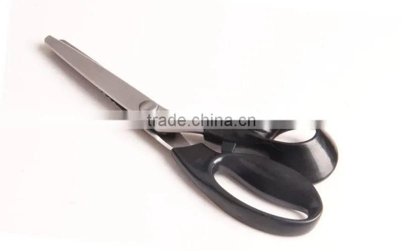 9 inch ABS handle zigzag fbric scissors