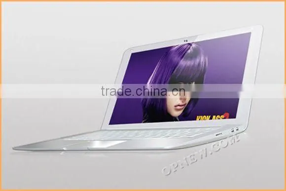 13.3" CHEAP dual core Laptop computer 13.3 inch Netbook wm8880 cpu 1.52Ghz with Bluetooth RJ45 port HDM 1GB DDRII 16GB SuperSlim