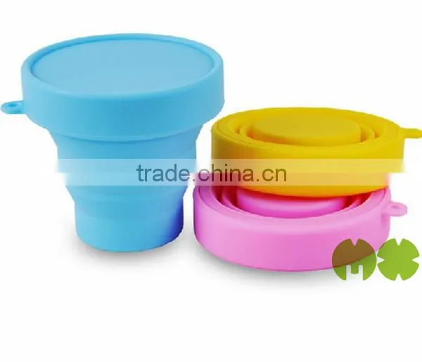 Durable Silicone Folding Cup, Wholesale Cheap Silicone Folding Cup, Food Grade Silicone Foding Cup