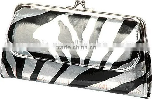 Black and white and decorative pattern wallet